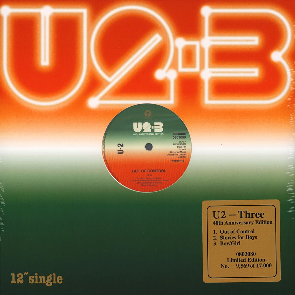 U2 - Three Black Friday Record Store Day 2019 Edition