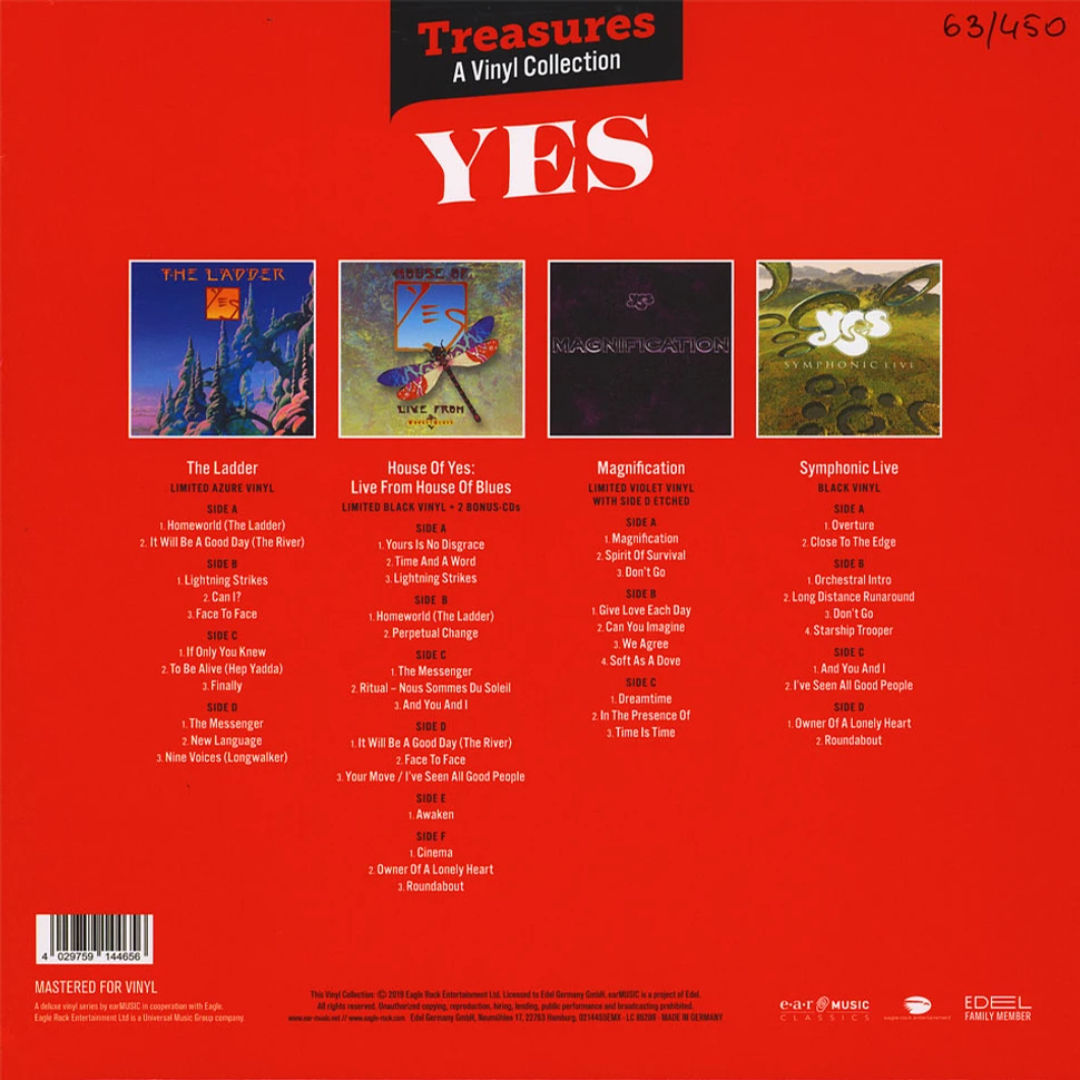 Yes - Treasures - A Vinyl Collection