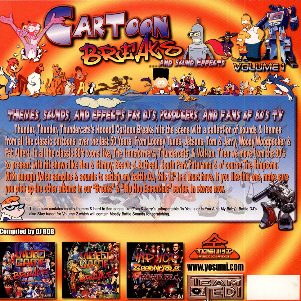 DJ Rob - Cartoon Breaks And Sound Effects Volume 1