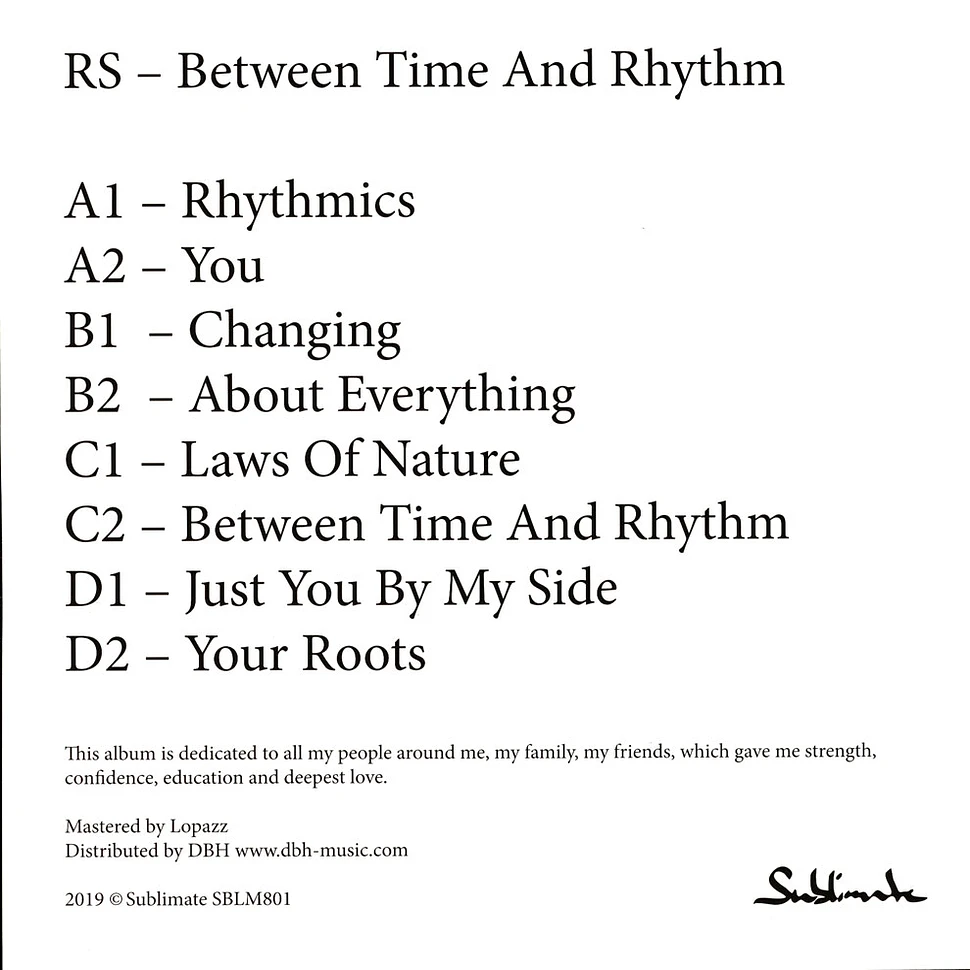 RS (Robin Scholz) - Between Time And Rhythm