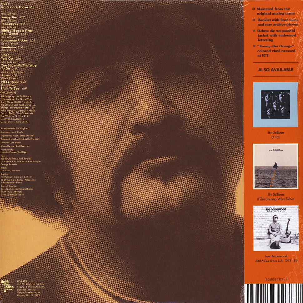 Jim Sullivan - Jim Sullivan Orange Vinyl Edition