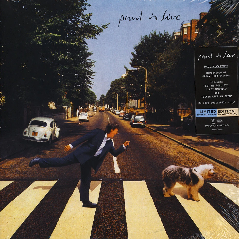 Paul McCartney - Paul Is Live Baby Blue + Peachy White Vinyl Edition