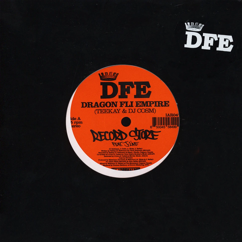 Dragon Fli Empire - Record Store / Fli Beat Patrol Black Vinyl Edition