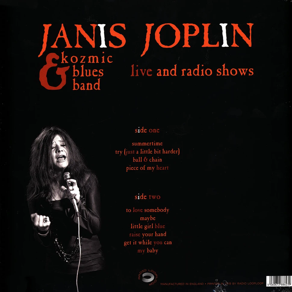 Janis Joplin & Kozmic Blues Band - Live & Radio Shows