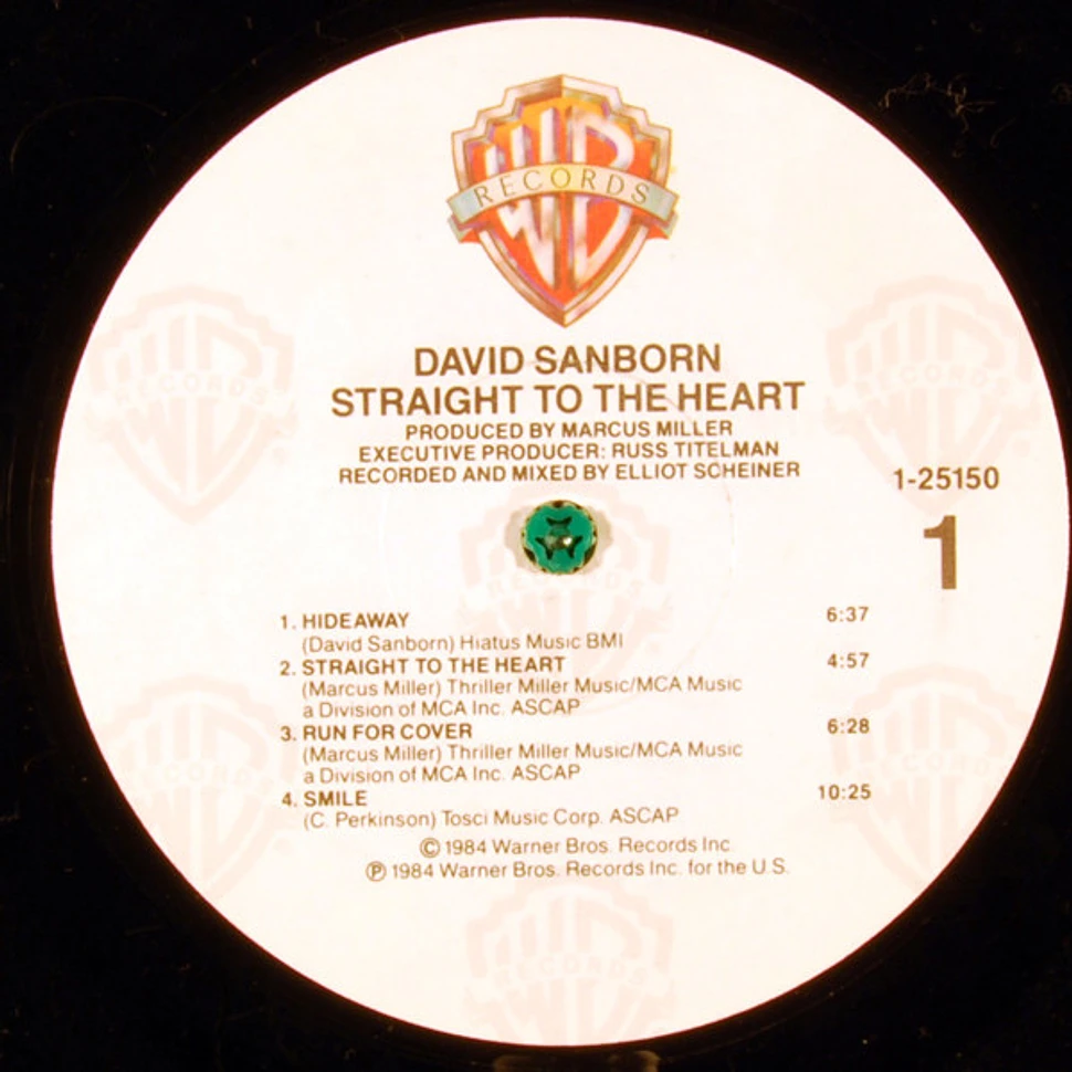 David Sanborn - Straight To The Heart