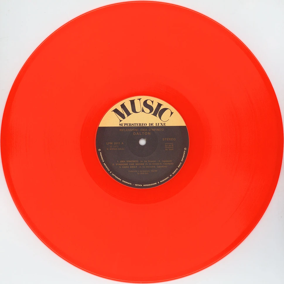 Dalton - Riflessioni: Idea D'infinito Orange Vinyl Edition