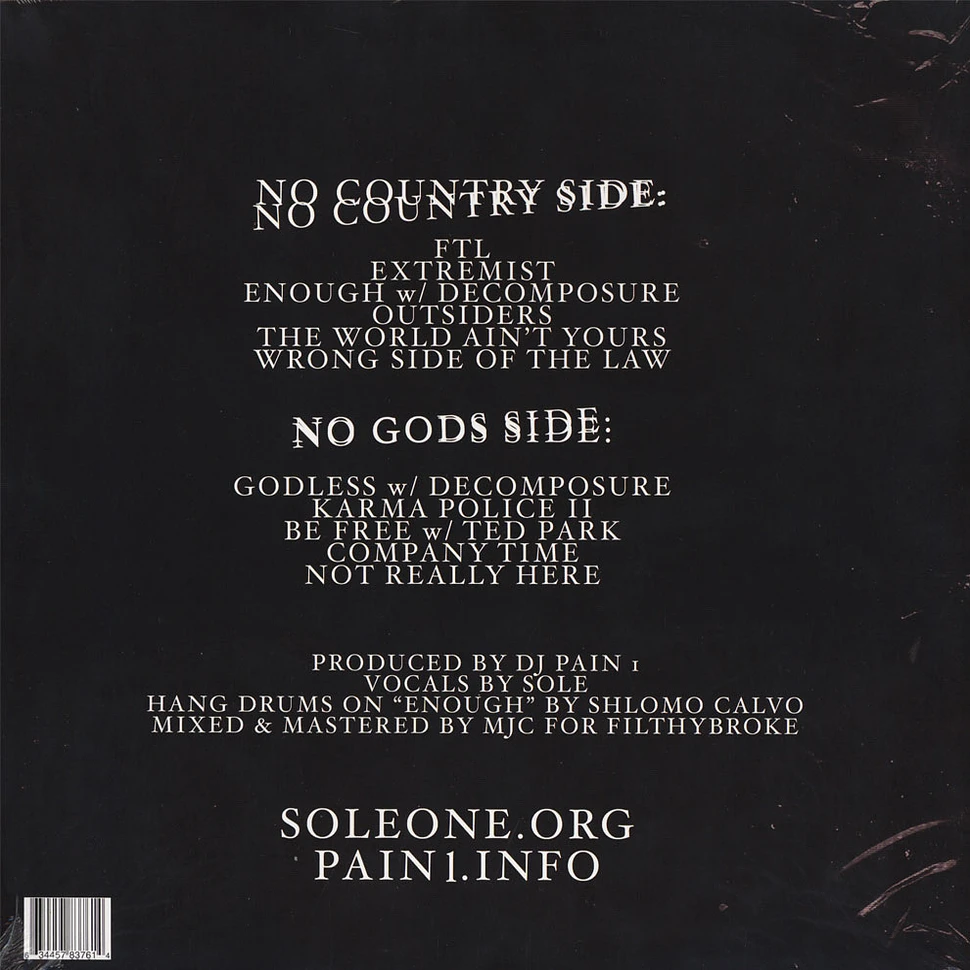 Sole & DJ Pain 1 - No God Nor Country