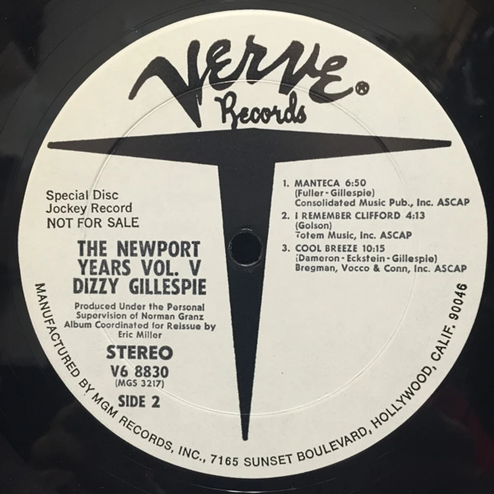 Dizzy Gillespie - The Newport Years Volume V