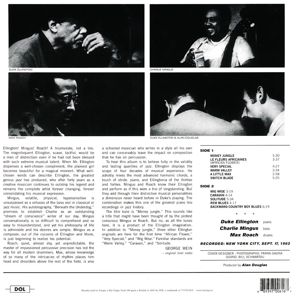 Duke Ellington & Charles Mingus & Max Roach - Money Jungle Blue Vinyl Edition
