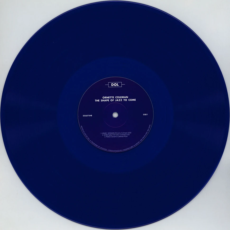 Ornette Coleman - The Shape Of Jazz To Come Blue Vinyl Edition