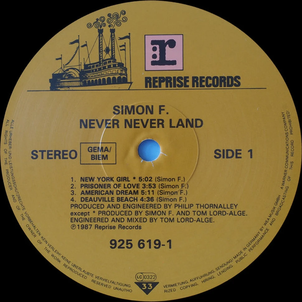 Simon Fellowes - Never Never Land