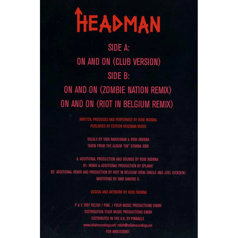 Headman - On And On
