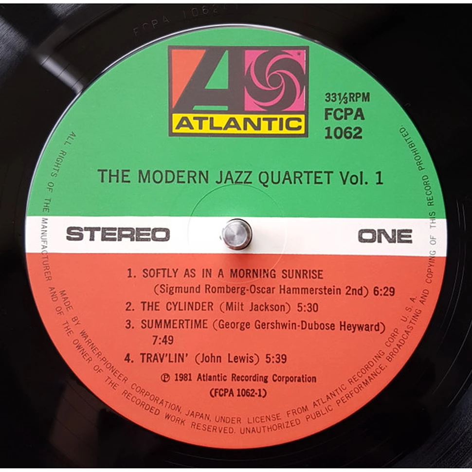 The Modern Jazz Quartet - M.J.Q. Vol. 1