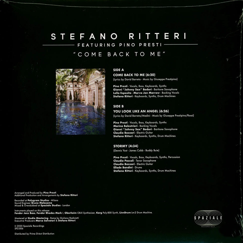 Stefano Ritteri - Come Back To Me Feat. Pino Presti