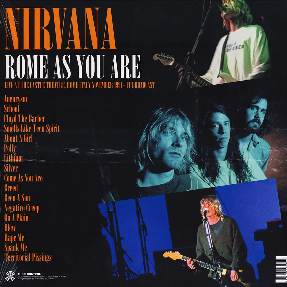 Nirvana - Rome As You Are: Live At The Castle Theatre 1991