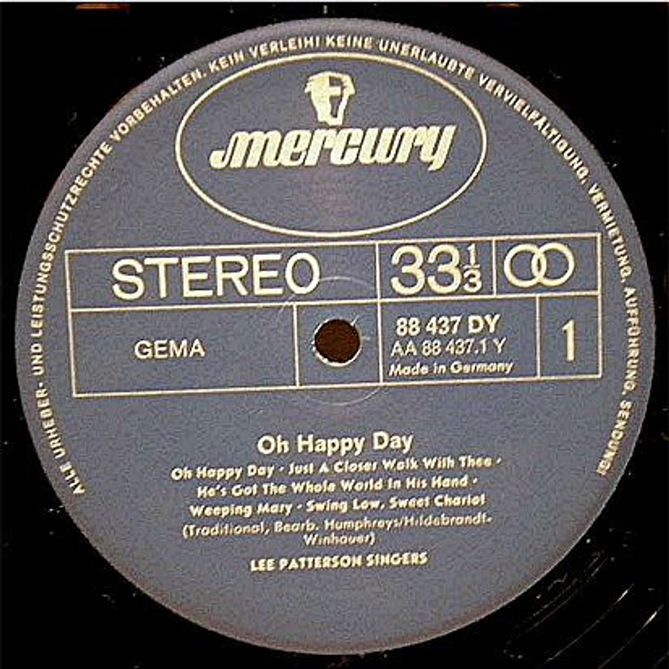 Lee Patterson Singers - Oh Happy Day