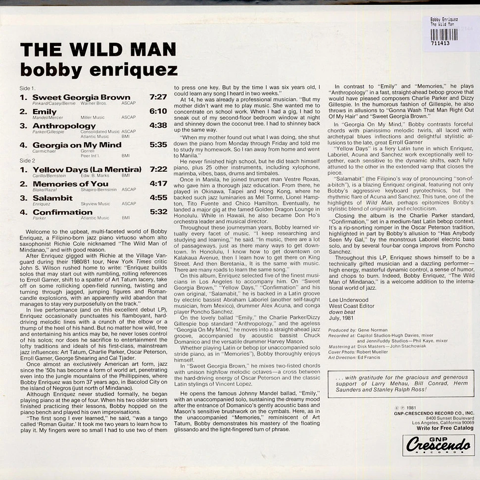 Bobby Enriquez - The Wild Man