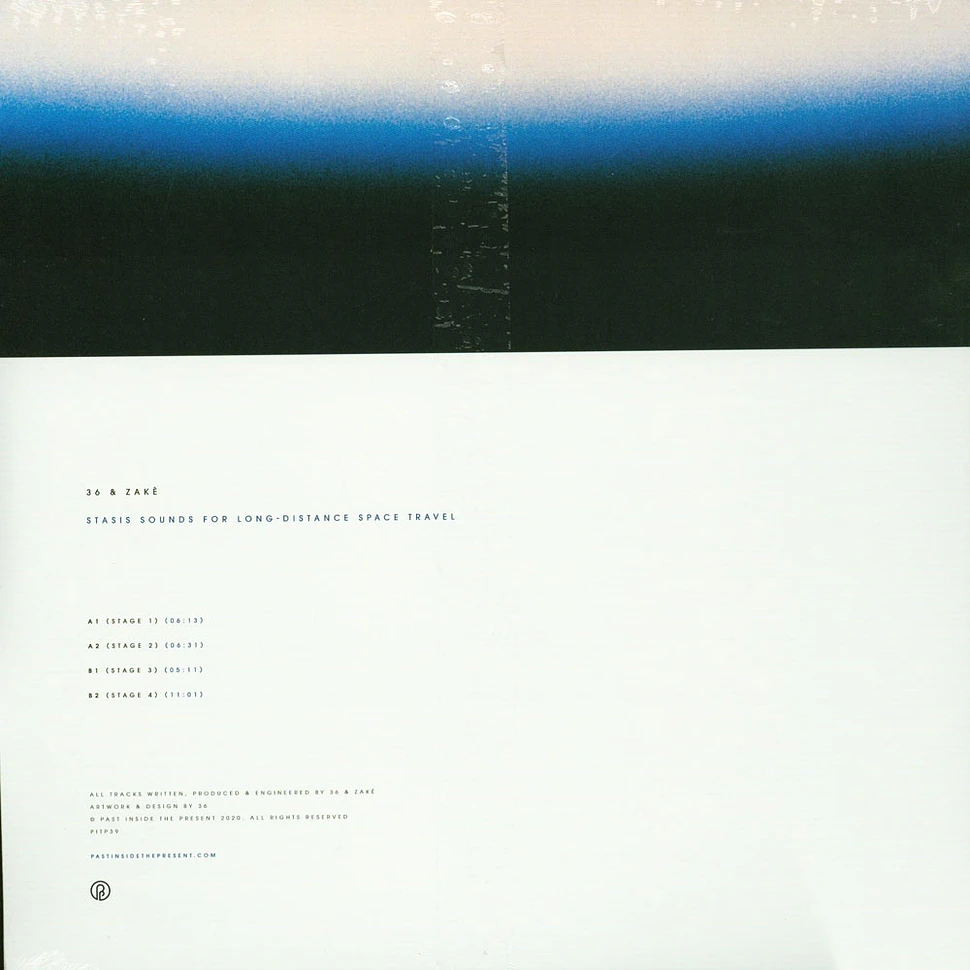 36 / Zake - Stasis Sounds For Long Distance Space Travel Blue Vinyl Edition