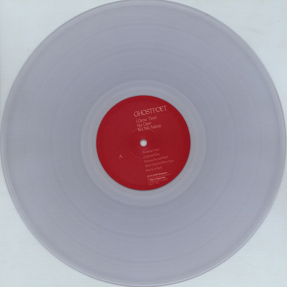 Ghostpoet - I Grow Tired But Dare Not Fall Asleep Colored Vinyl Edition