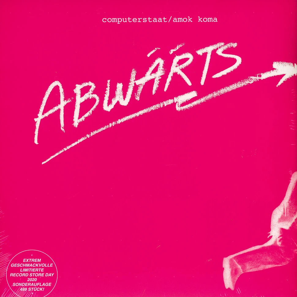 Abwärts - Computerstaat / Amok Koma Limited Clear Vinyl Record Store Day 2020 Edition