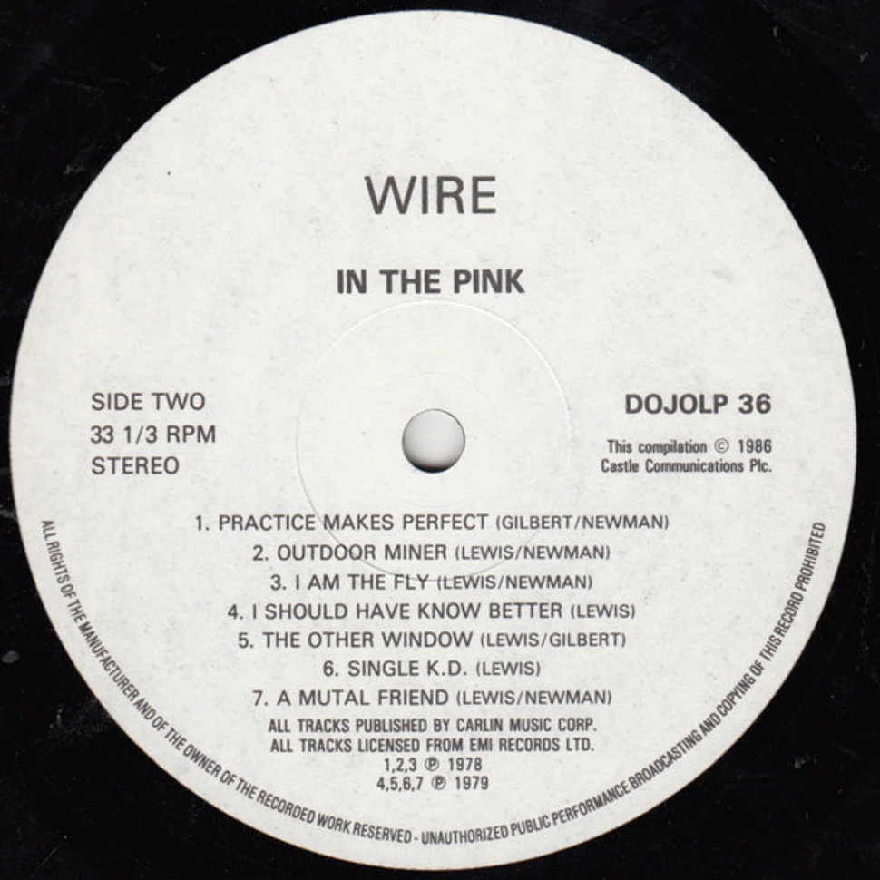 Wire - In The Pink