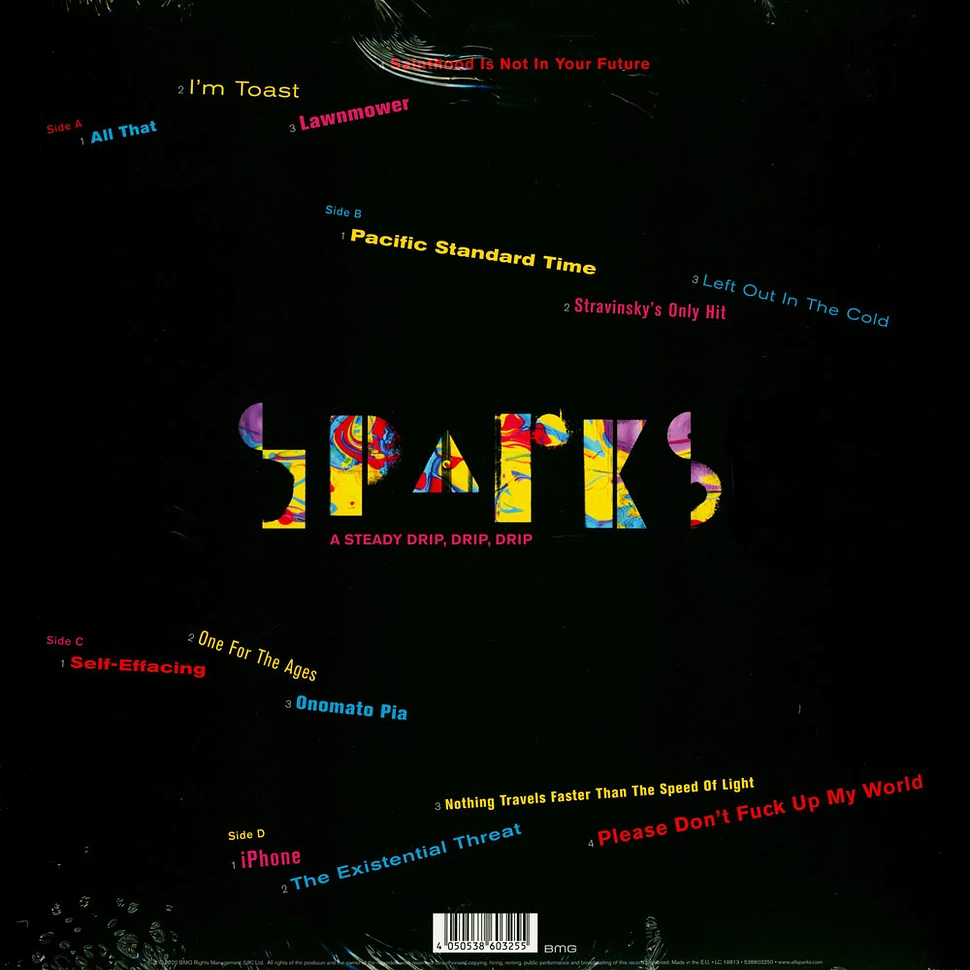 Sparks - Steady Drip, Drip, Drip Picture Disc Edition