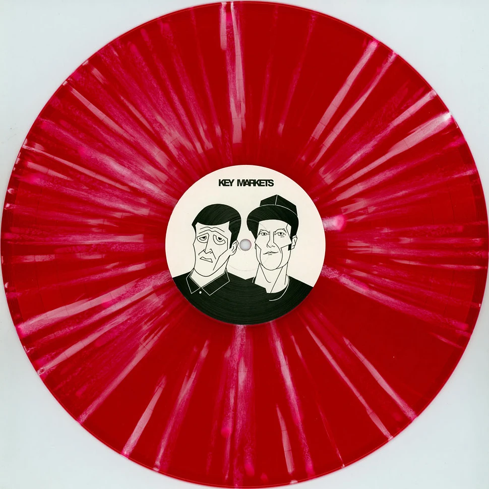 Sleaford Mods - Key Markets Red & White Splatter Vinyl Edition