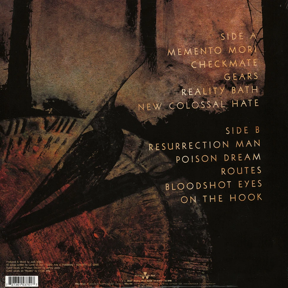 Lamb Of God - Lamb Of God Black Vinyl Edition