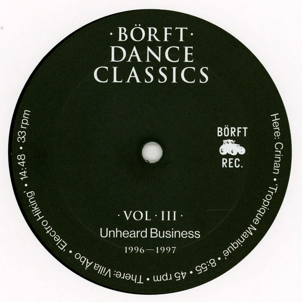 Crinan / Villa Abo - Borft Dance Classics Volume 3: Unheard Business