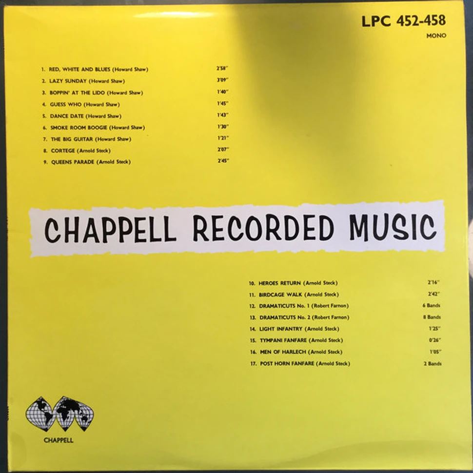George Renoir And His Band / New Era Symphonic Band - Chappell Recorded Music