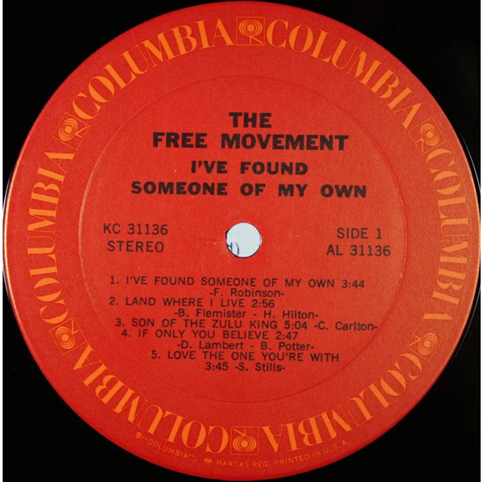 Free Movement - I've Found Someone Of My Own