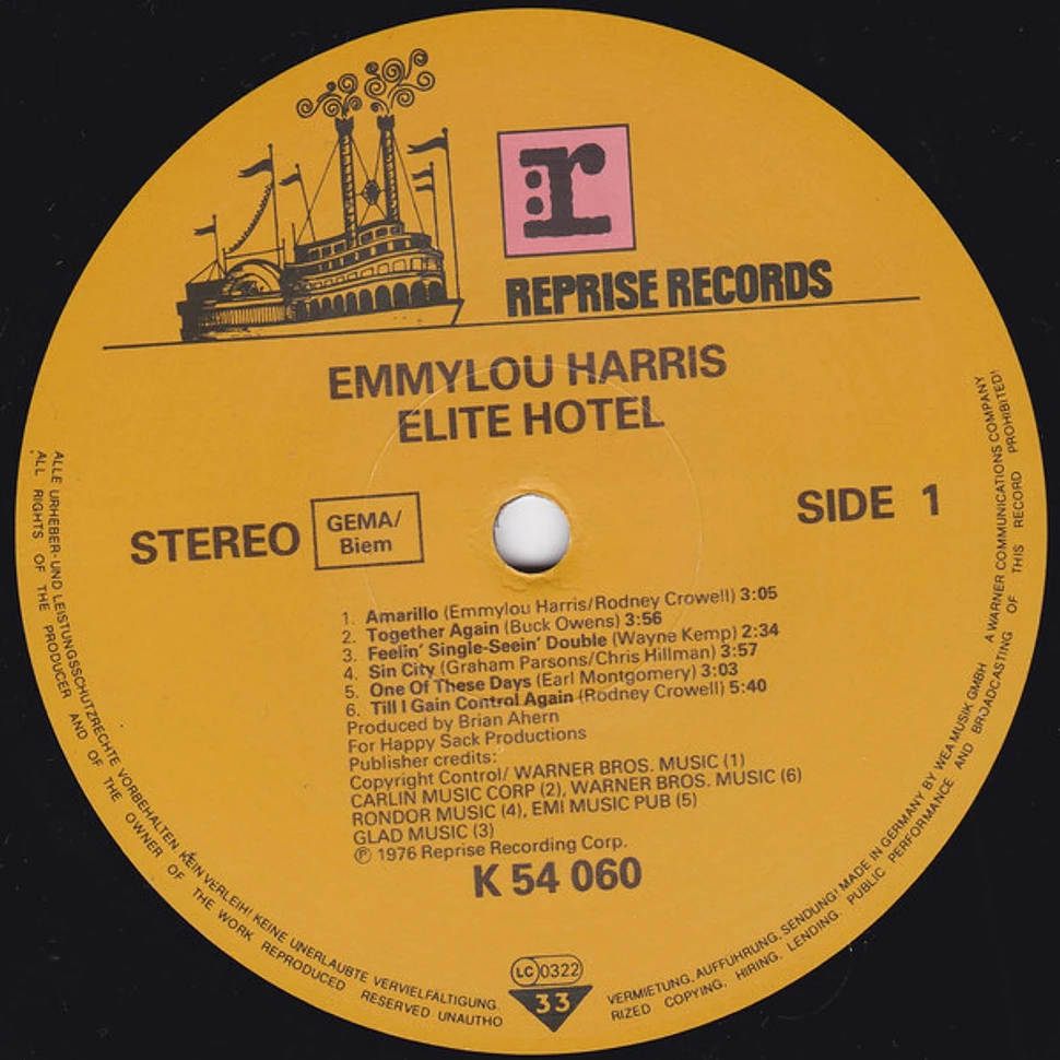 Emmylou Harris - Elite Hotel