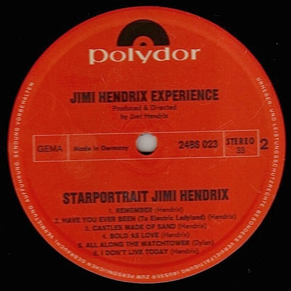 The Jimi Hendrix Experience - Starportrait Jimi Hendrix