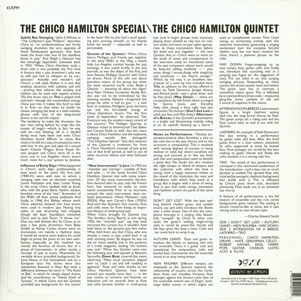 Chico Hamilton Quintet - Chico Hamilton Special