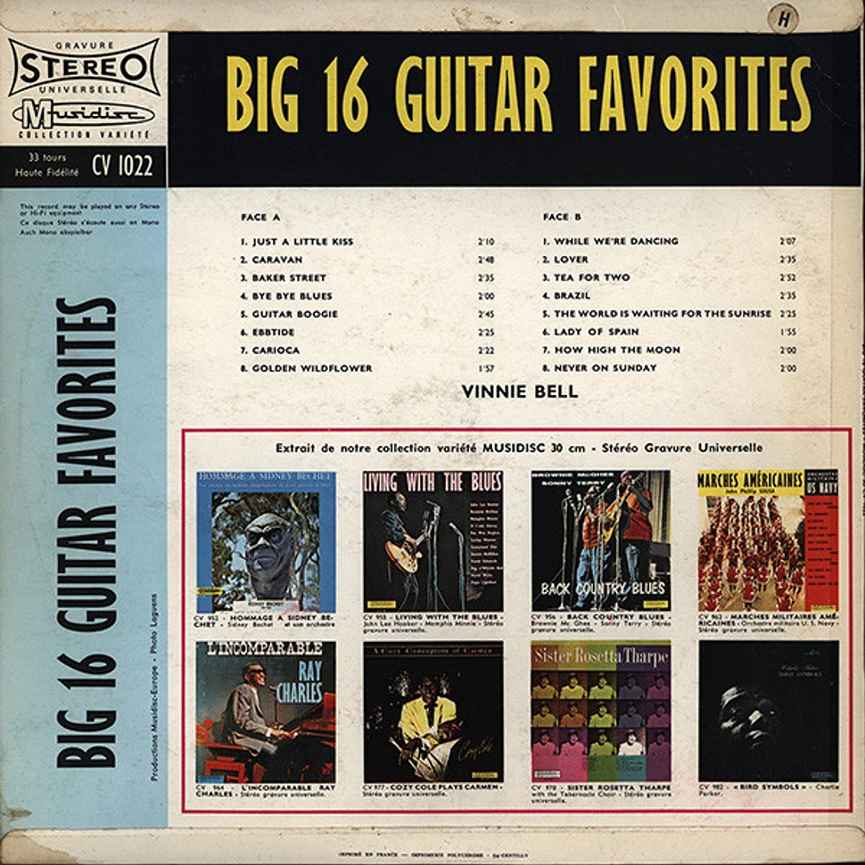 Vinnie Bell - Big 16 Guitar Favorites
