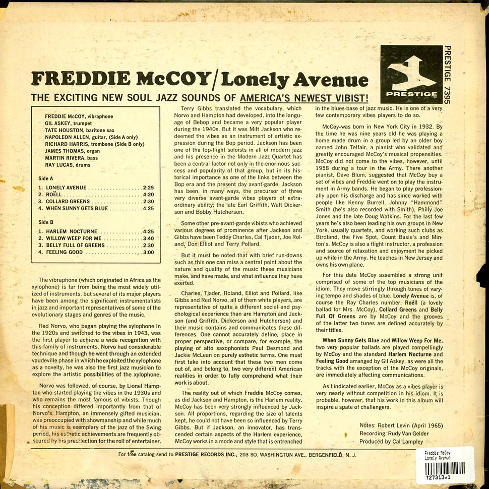 Freddie McCoy - Lonely Avenue