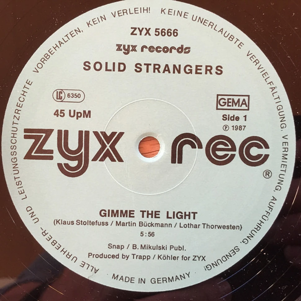 Solid Strangers - Gimme The Light