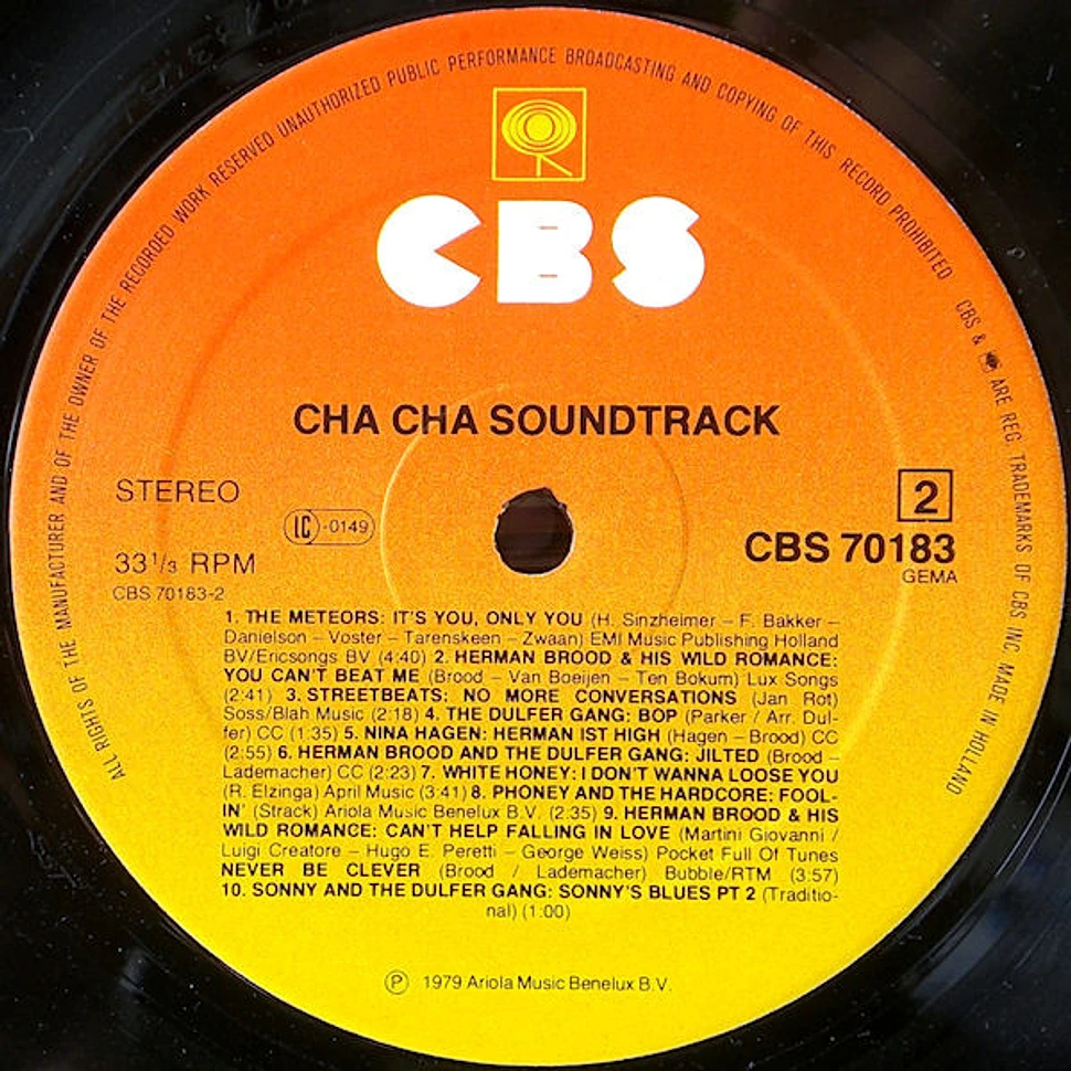 Herman Brood, Nina Hagen And Lene Lovich - Cha Cha (The Soundtrack)