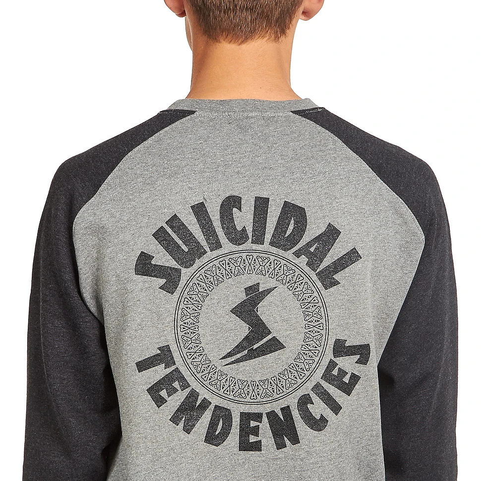 Suicidal Tendencies - Cyclone TwoTone Raglan Crew Neck Sweat Shirt