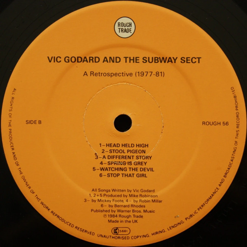 Vic Godard & Subway Sect - A Retrospective (1977-81)