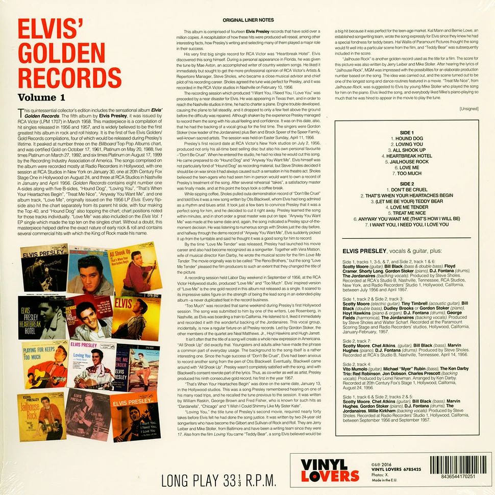 Elvis Presley - Elvis' Golden Records: Volume 1