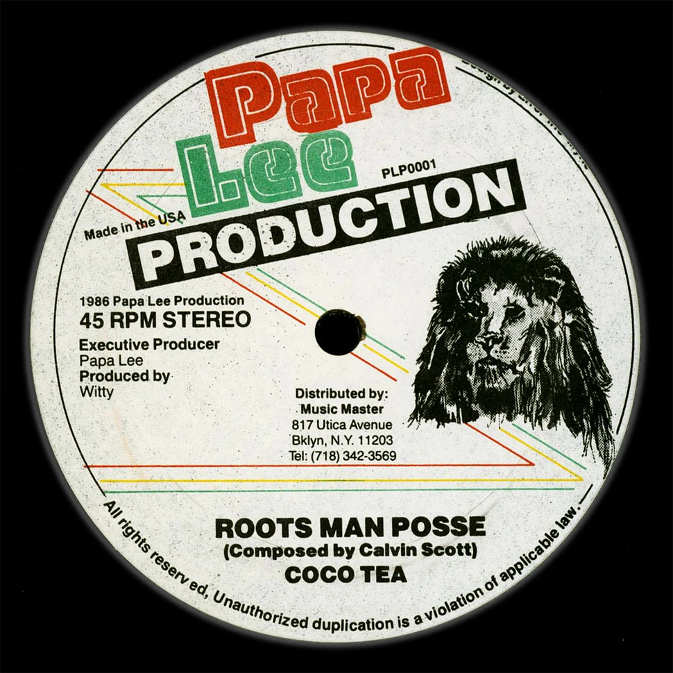 Cocoa Tea - Rootsman Posse / Version / Don't Be Shy / Version