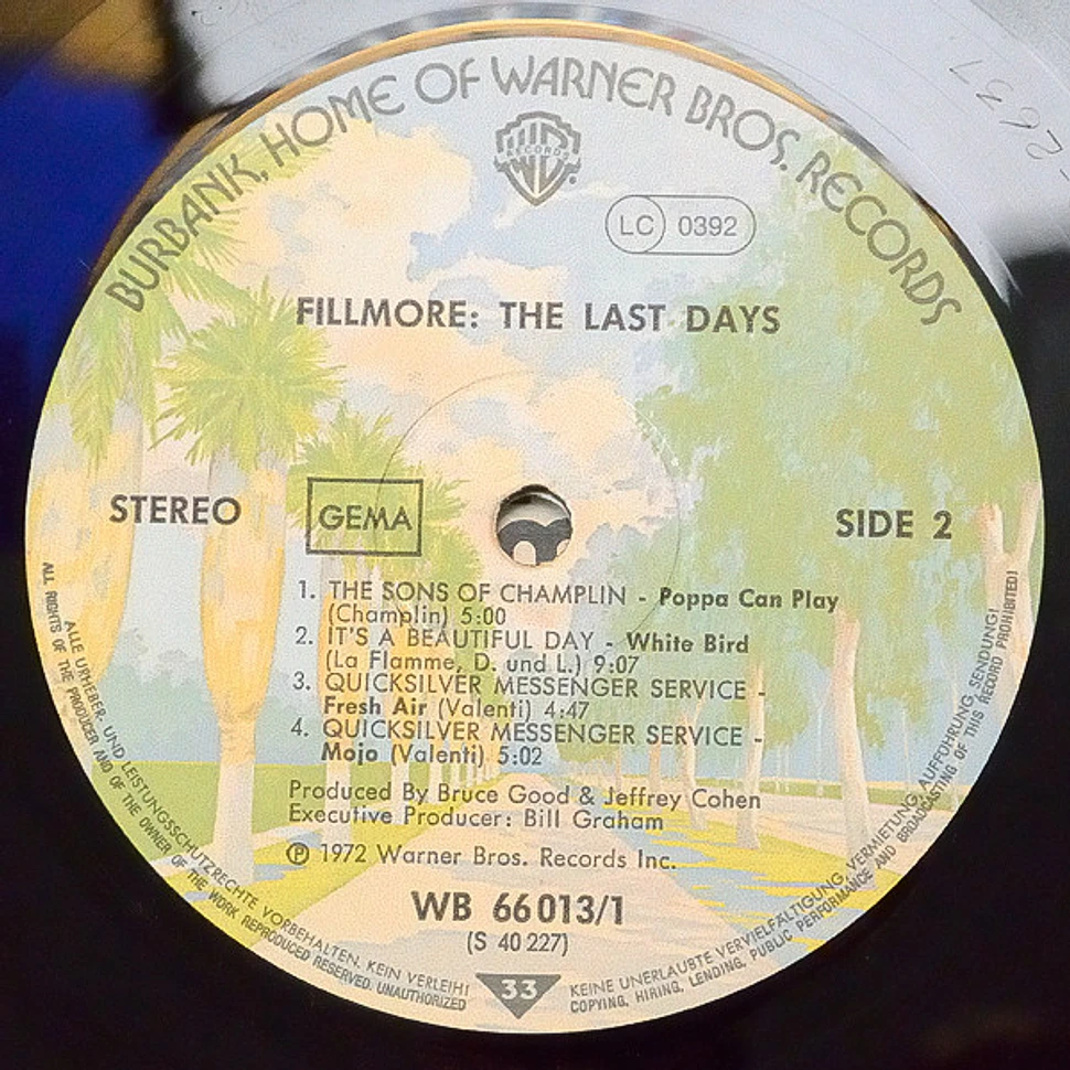 V.A. - The Last Days Of Fillmore