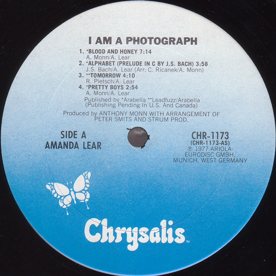 Amanda Lear - I Am A Photograph