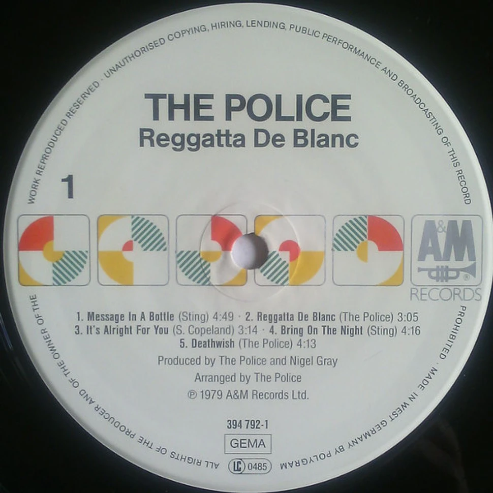 The Police - Reggatta De Blanc