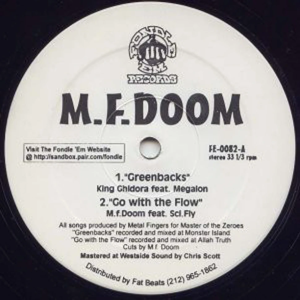 MF DOOM - Greenbacks / Go With The Flow