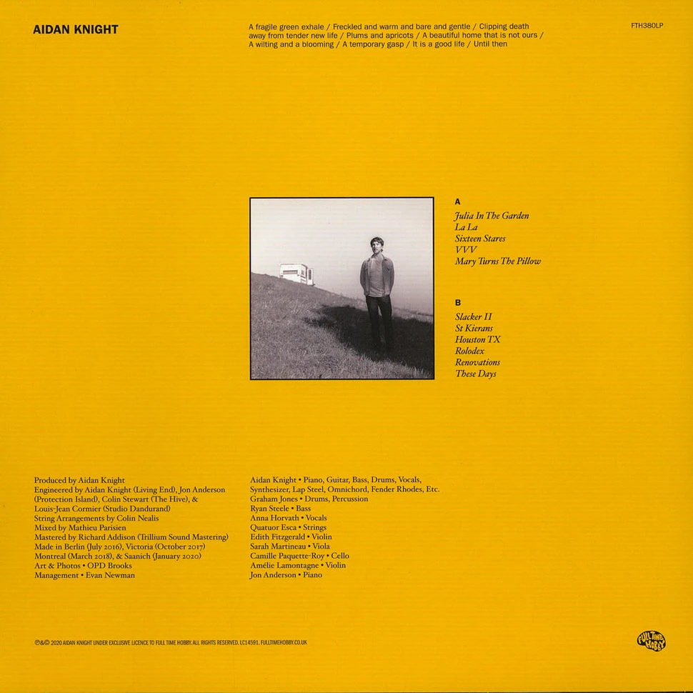 Aidan Knight - Aidan Knight Black Vinyl Edition