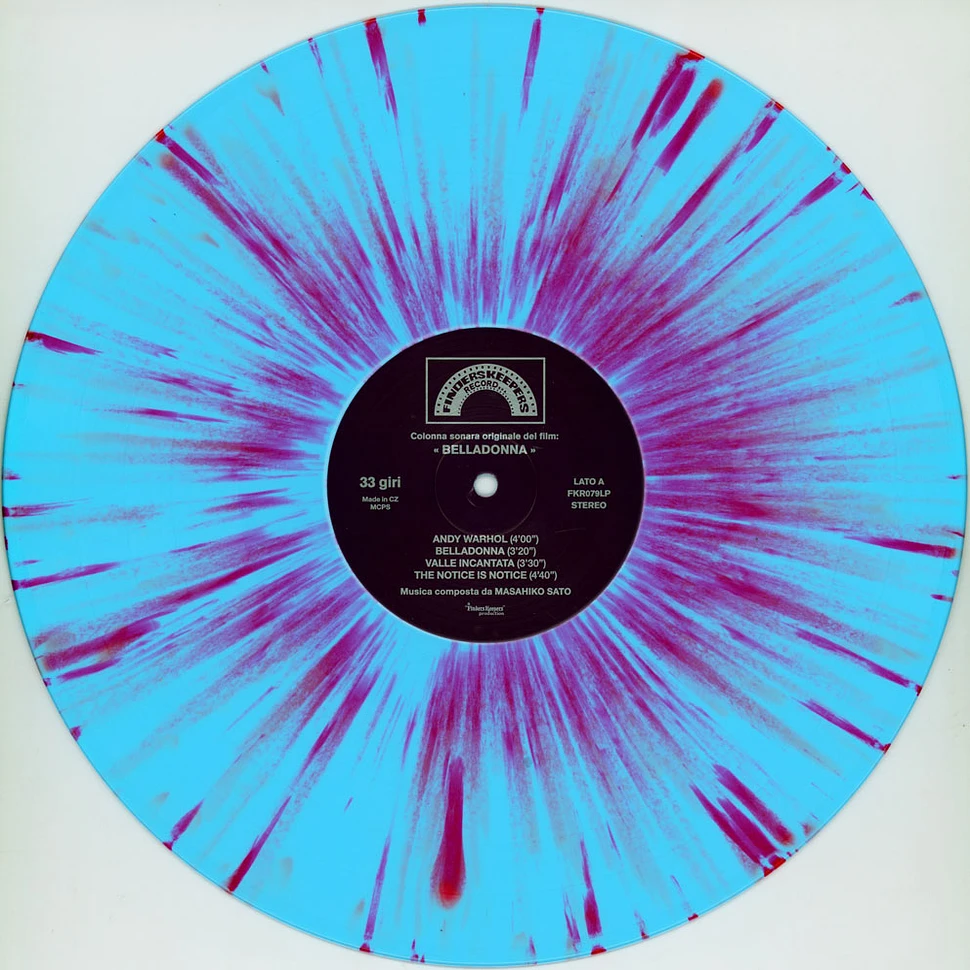 Masahiko Sato - OST Belladonna Pink & Blue Splatter Vinyl Edition