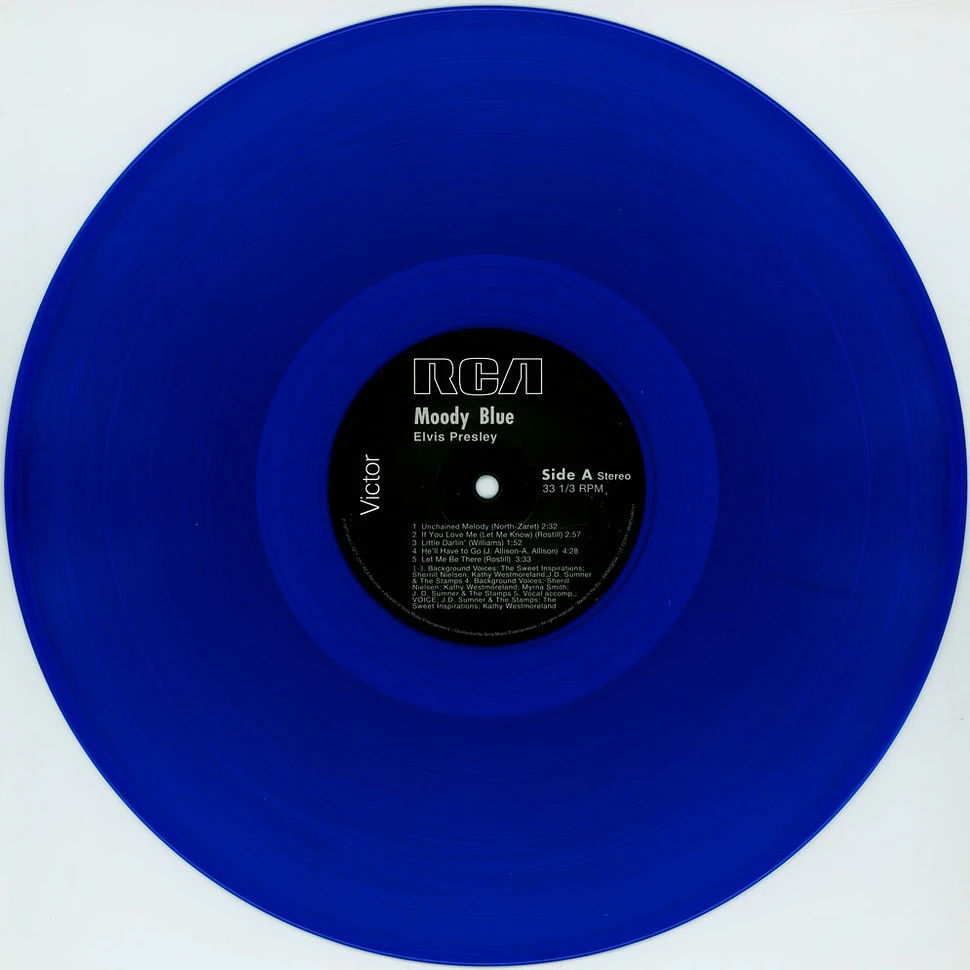 Elvis Presley - Moody Blue 40th Anniversary Clear Blue Vinyl