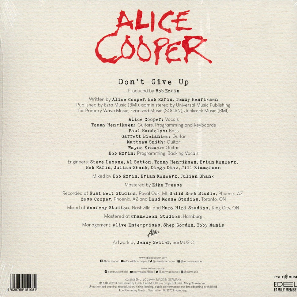 Alice Cooper - Don't Give Up Picture Disc Edition